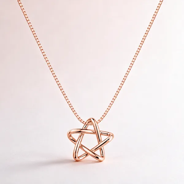 Rose_Gold_925_Silver_Pendant_Necklace_For_Women