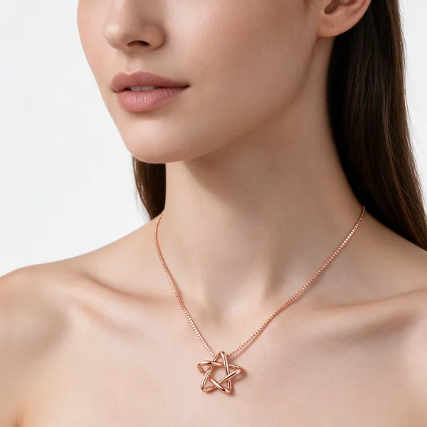 Rose_Gold_925_Silver_Pendant_Necklace_For_Women