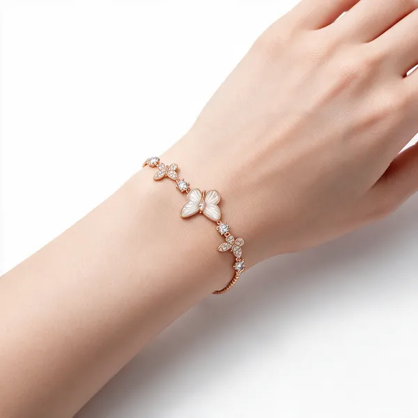 Rose_Gold_925_Silver_Charm_Bracelet_For_Women