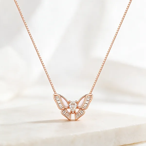 Rose_Gold_925_Silver_Pendant_Necklace_For_Women