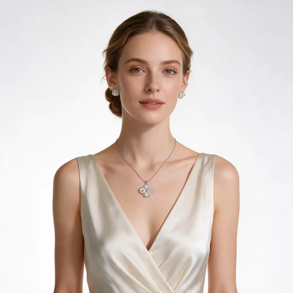 Silver_And_Pearl_925_Silver_Necklace_&_Earrings_Set_For_Women