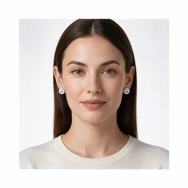 Blue_925_Silver_Stud_Earrings_For_Women