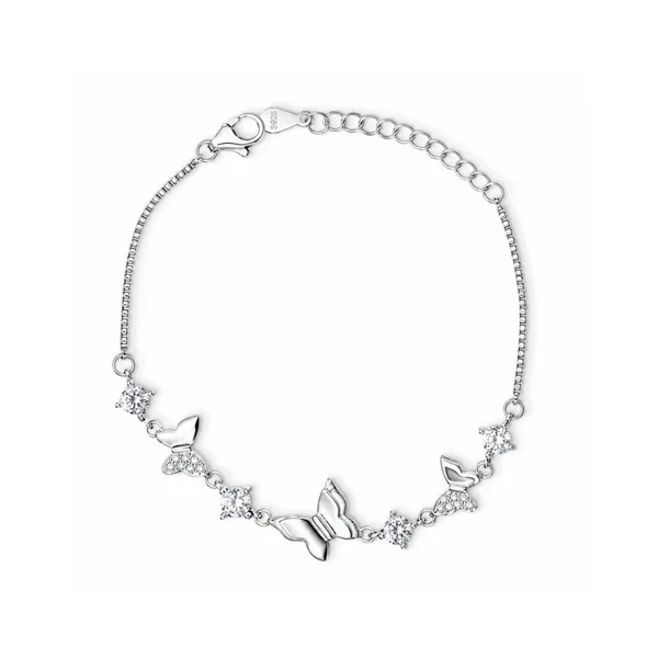 Silver_925_Silver_Butterfly_Charm_Bracelet_For_Women