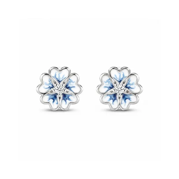 Blue_925_Silver_Floral_Stud_Earrings_For_Women