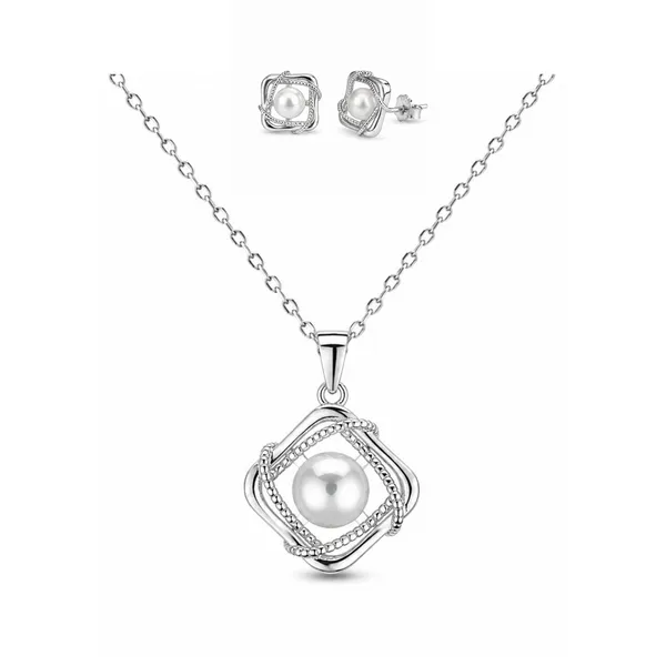 Silver_925_Silver_Pearl_Geometric_Necklace_And_Earrings_Set_For_Women