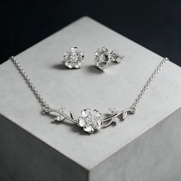 Silver_925_Silver_Necklace_&_Earrings_Set_For_Women
