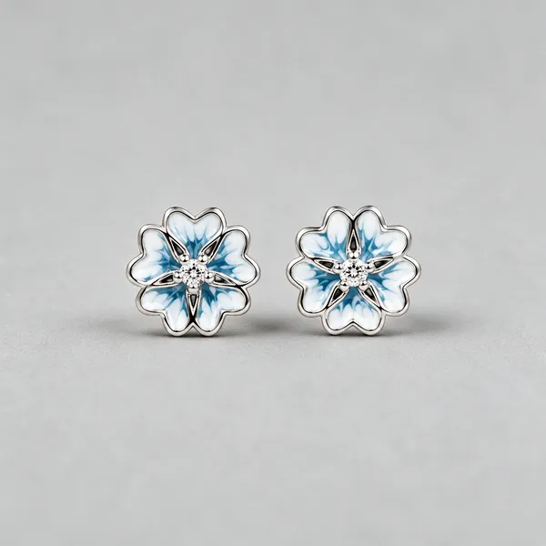 Blue_925_Silver_Stud_Earrings_For_Women