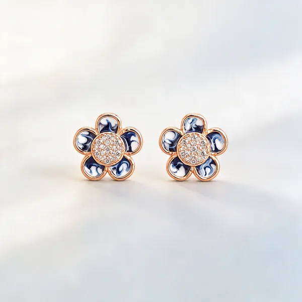 Silver_And_Blue_925_Silver_Stud_Earrings_For_Women