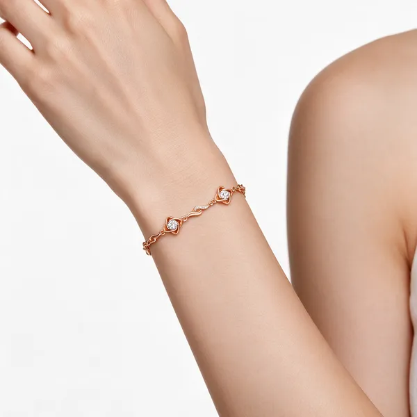 Rose_Gold_925_Silver_Bracelet_For_Women