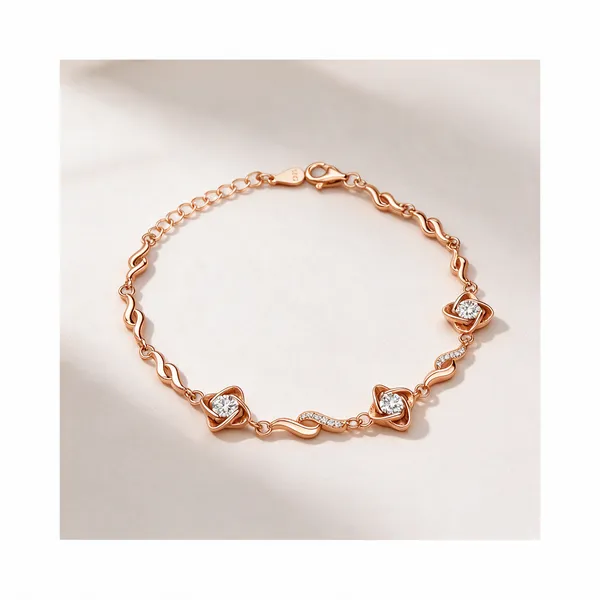 Rose_Gold_925_Silver_Bracelet_For_Women
