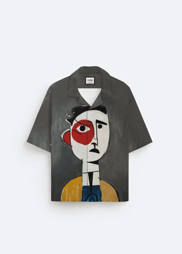 Abstract_Portrait_Half_Sleeve_Shirt