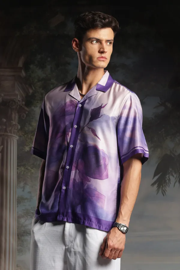 Rare_Purple_Roselette_Half_Sleeve_Shirt