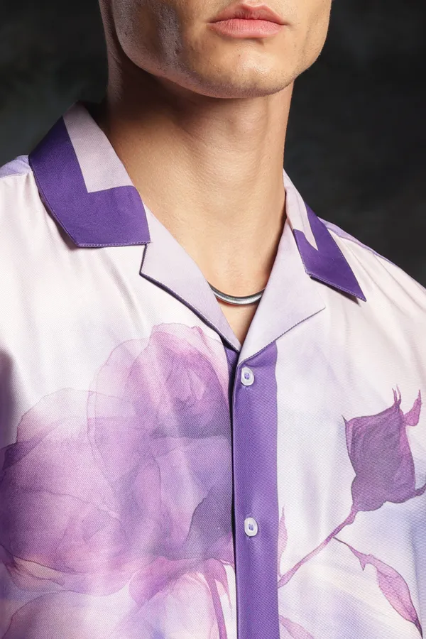 Rare_Purple_Roselette_Half_Sleeve_Shirt