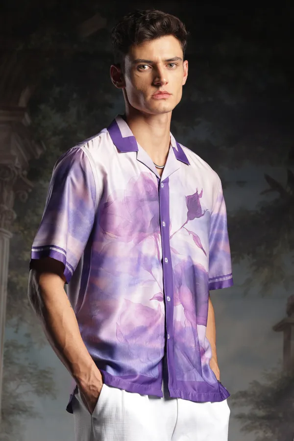 Rare_Purple_Roselette_Half_Sleeve_Shirt