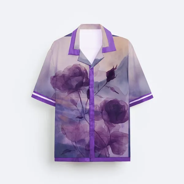 Rare_Purple_Roselette_Half_Sleeve_Shirt