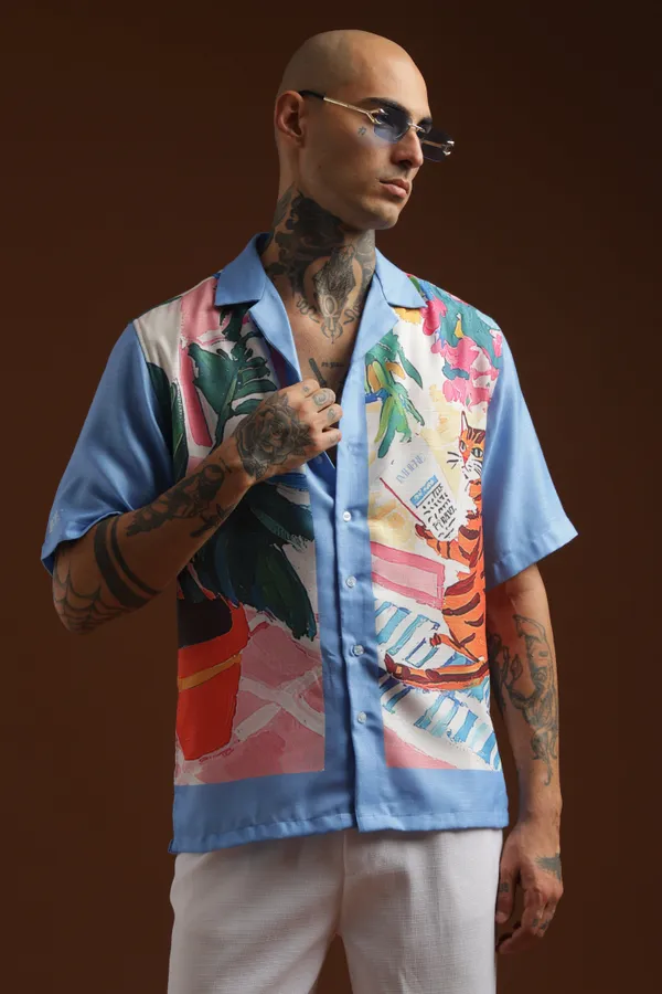 Mew_S_Letter_Half_Sleeve_Shirt