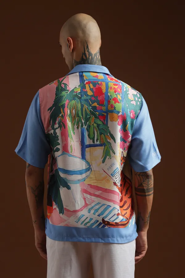 Mew_S_Letter_Half_Sleeve_Shirt