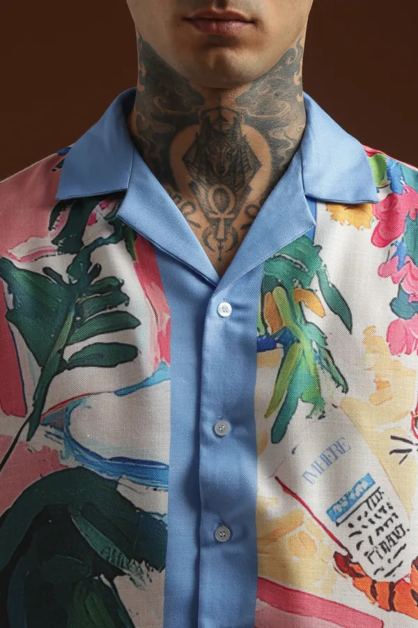 Mew_S_Letter_Half_Sleeve_Shirt