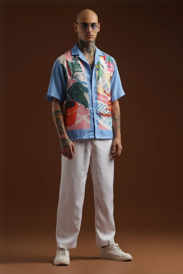 Mew_S_Letter_Half_Sleeve_Shirt