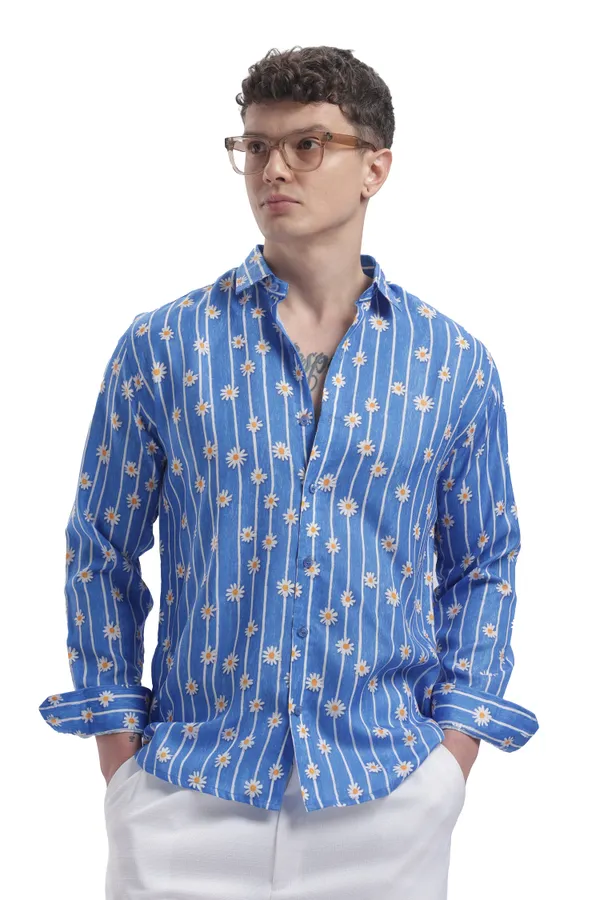 Im_Here_Essentials_Powder_Blue_Daisy_Stripe_Full_Sleeve_Shirt