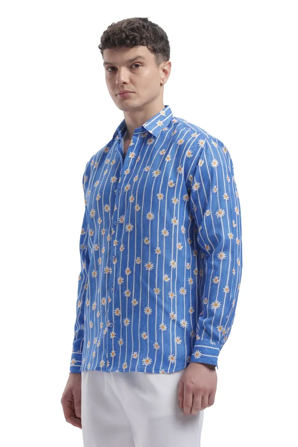 Im_Here_Essentials_Powder_Blue_Daisy_Stripe_Full_Sleeve_Shirt