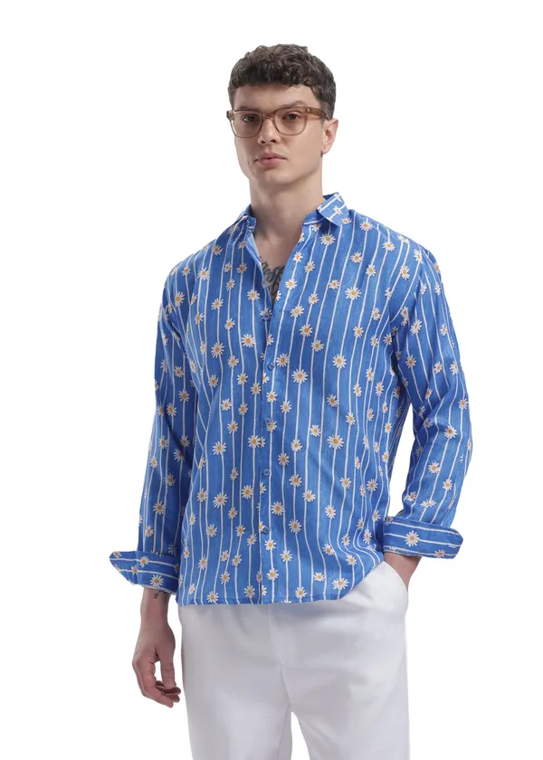 Im_Here_Essentials_Powder_Blue_Daisy_Stripe_Full_Sleeve_Shirt