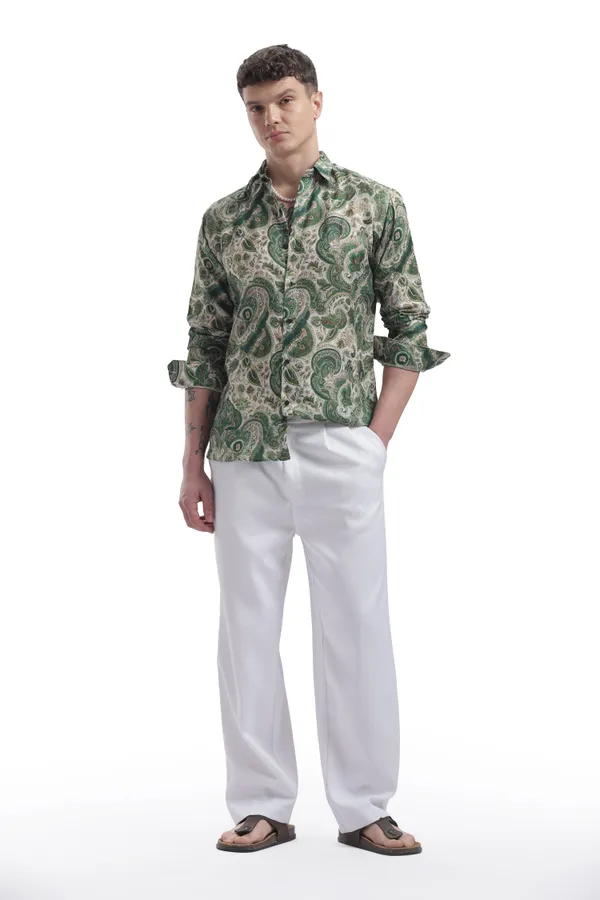 Im_Here_Essentials_Moss_Green_Paisley_Full_Sleeve_Shirt