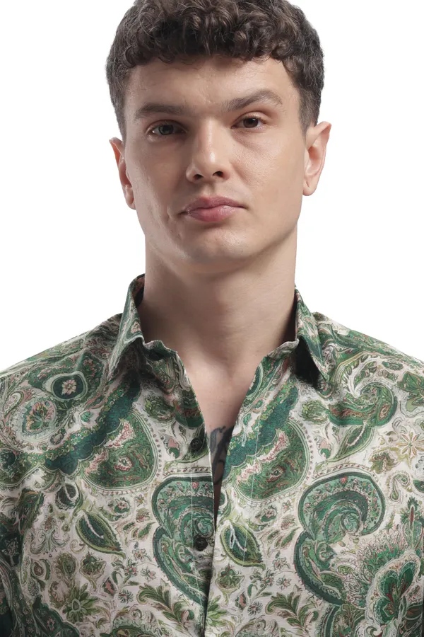 Im_Here_Essentials_Moss_Green_Paisley_Full_Sleeve_Shirt