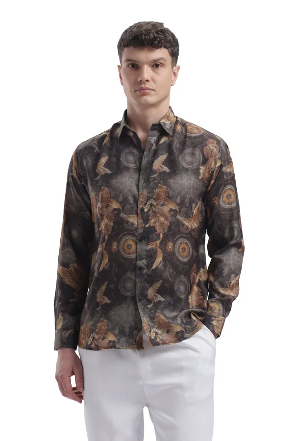 Im_Here_Essentials_Black_Eagle_Full_Sleeve_Shirt