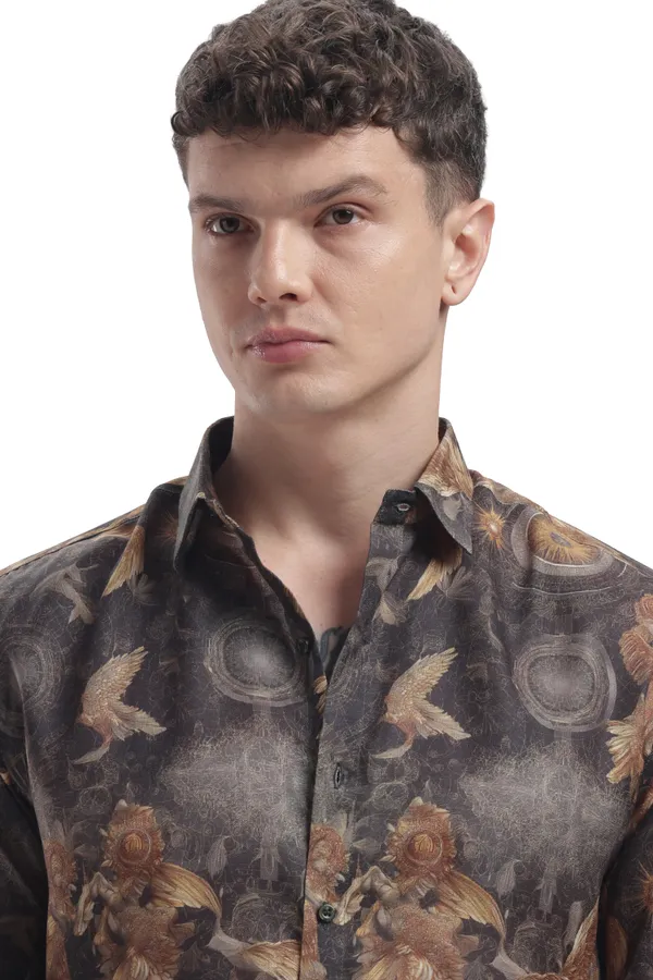 Im_Here_Essentials_Black_Eagle_Full_Sleeve_Shirt
