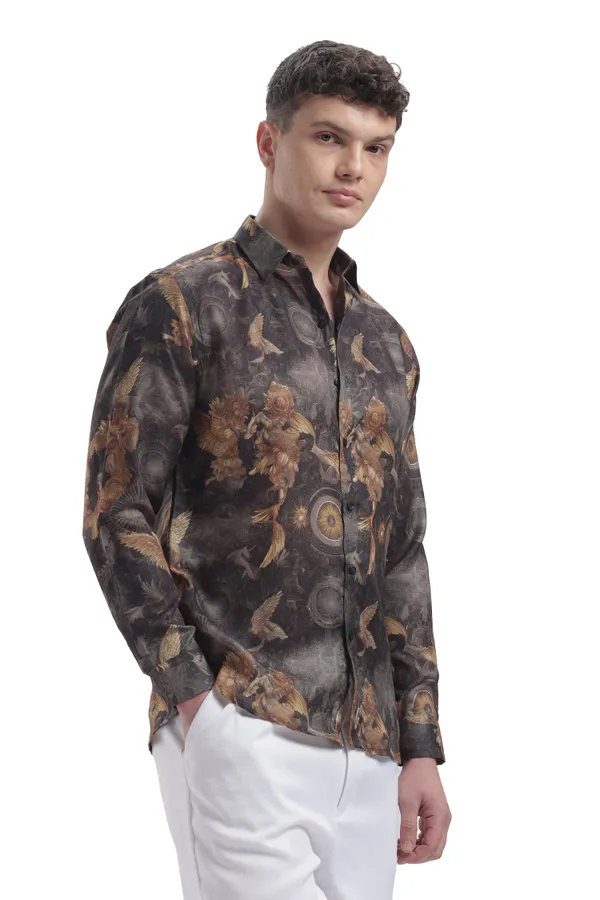 Im_Here_Essentials_Black_Eagle_Full_Sleeve_Shirt