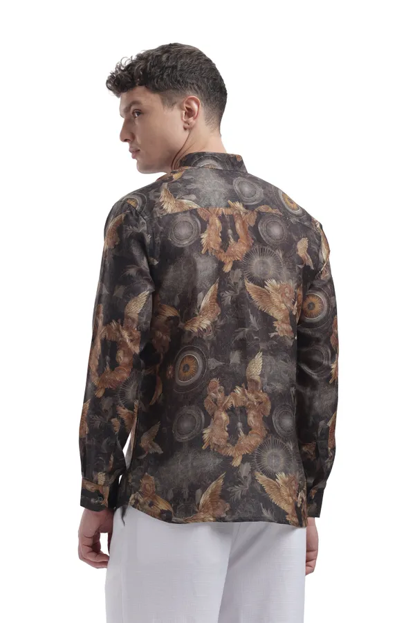 Im_Here_Essentials_Black_Eagle_Full_Sleeve_Shirt