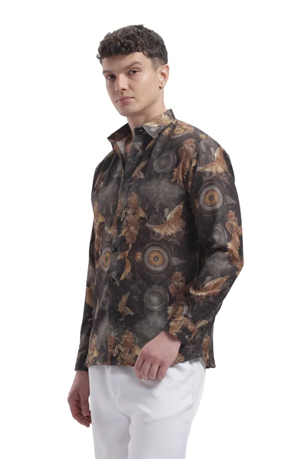 Im_Here_Essentials_Black_Eagle_Full_Sleeve_Shirt
