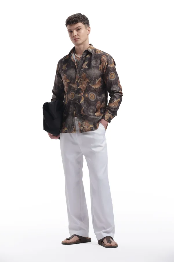 Im_Here_Essentials_Black_Eagle_Full_Sleeve_Shirt