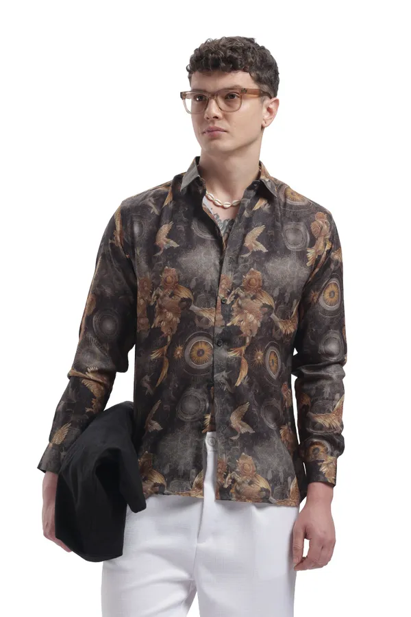 Im_Here_Essentials_Black_Eagle_Full_Sleeve_Shirt