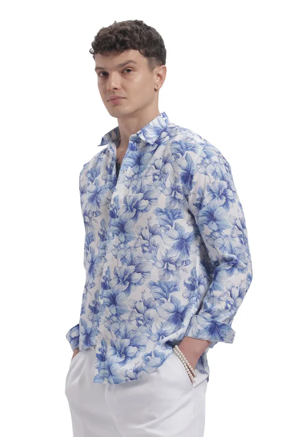 Im_Here_Essentials_Blue_Micron_Floral_Full_Sleeve_Shirt