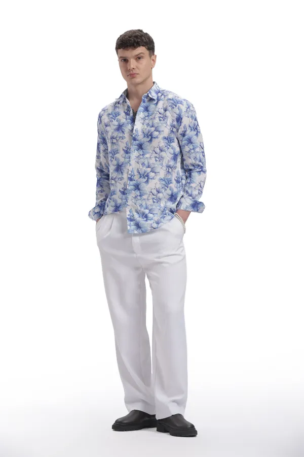 Im_Here_Essentials_Blue_Micron_Floral_Full_Sleeve_Shirt