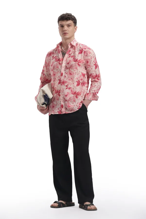 Peach_Petals_Im_Here_Essentials_Full_Sleeve_Shirts