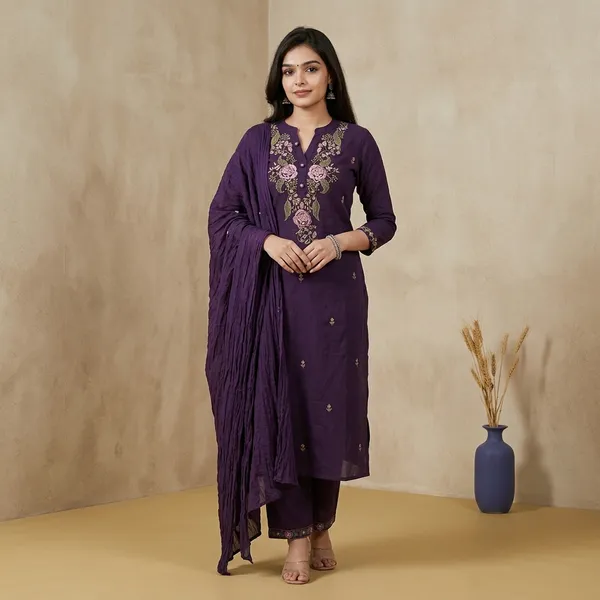 Purple_Cotton_Straight_Kurta_Set_With_Dupatta_For_Women
