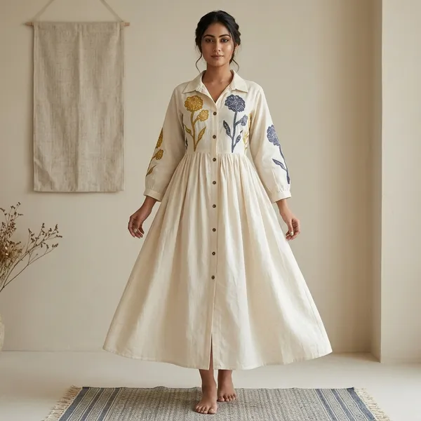 Cream_Cotton_Floral_Embroidered_Maxi_Dress_For_Women