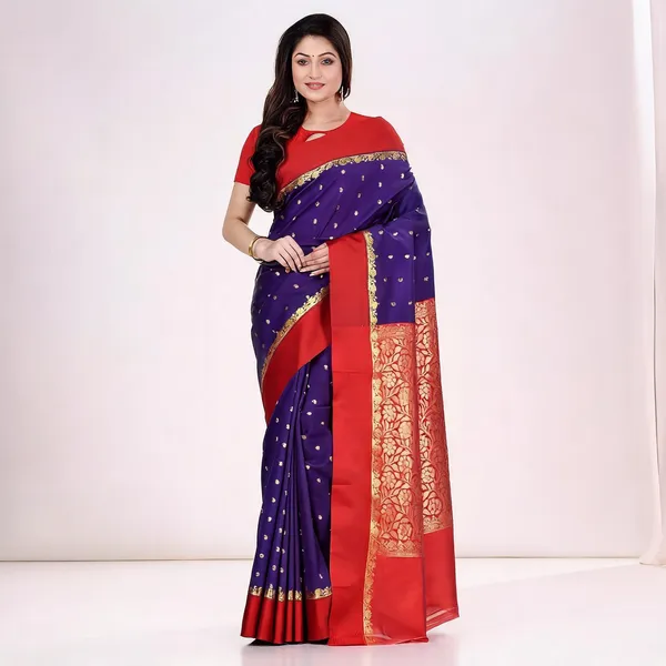 Dark_Blue_Art_Silk_Zari_Woven_Saree_For_Women