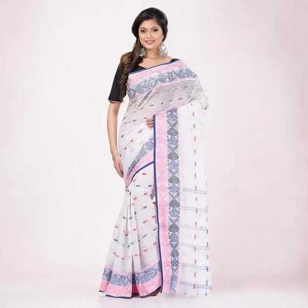 Off-White_Cotton_Handloom_Woven_Self_Design_Saree_For_Women