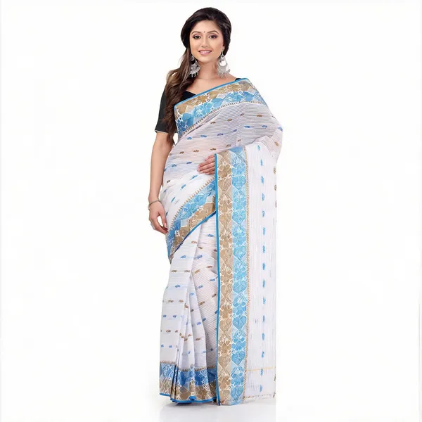 Off-White_Cotton_Handloom_Woven_Self_Design_Saree_For_Women
