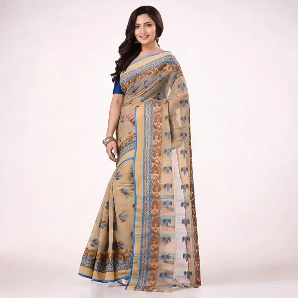 Grey_Cotton_Blend_Handloom_Tant_Saree_For_Women