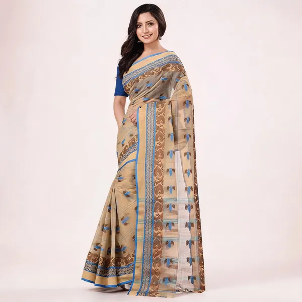Grey_Cotton_Blend_Handloom_Tant_Saree_For_Women