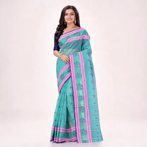 Firoza_Cotton_Woven_Floral_Saree_For_Women