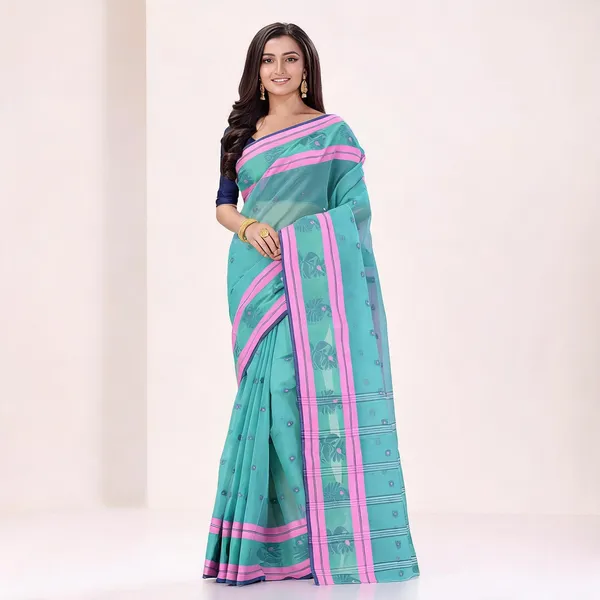 Firoza_Cotton_Woven_Floral_Saree_For_Women