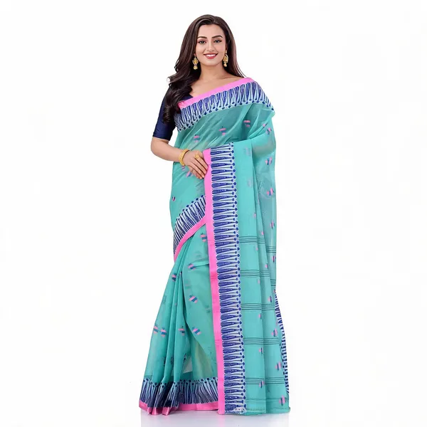 Firoza_Cotton_Self_Design_Woven_Handloom_Saree_For_Women