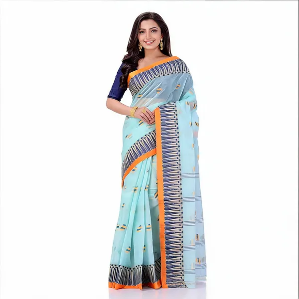 Soft_Blue_Cotton_Handloom_Woven_Saree_For_Women