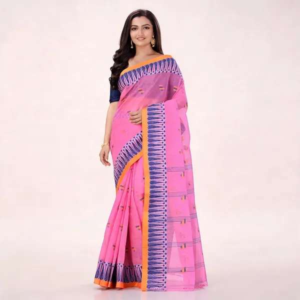 Pink_Cotton_Handloom_Woven_Saree_For_Women